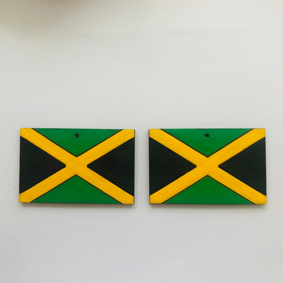 Earrings - Jamaican Flag