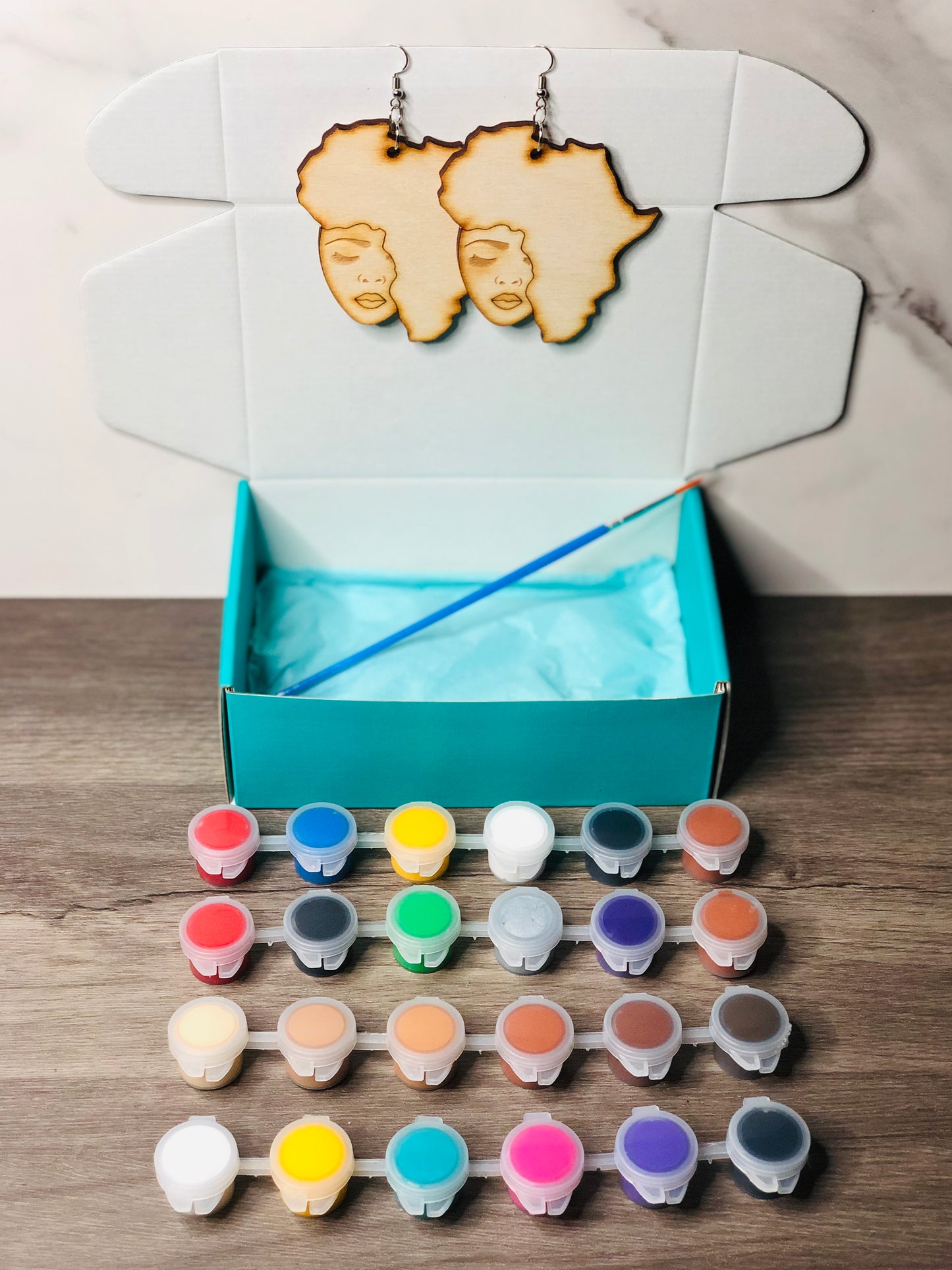 DIY Take-N-Paint Earrings - Sister Afroca
