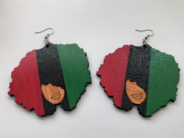 Earrings - RBG Afro (Vertical)