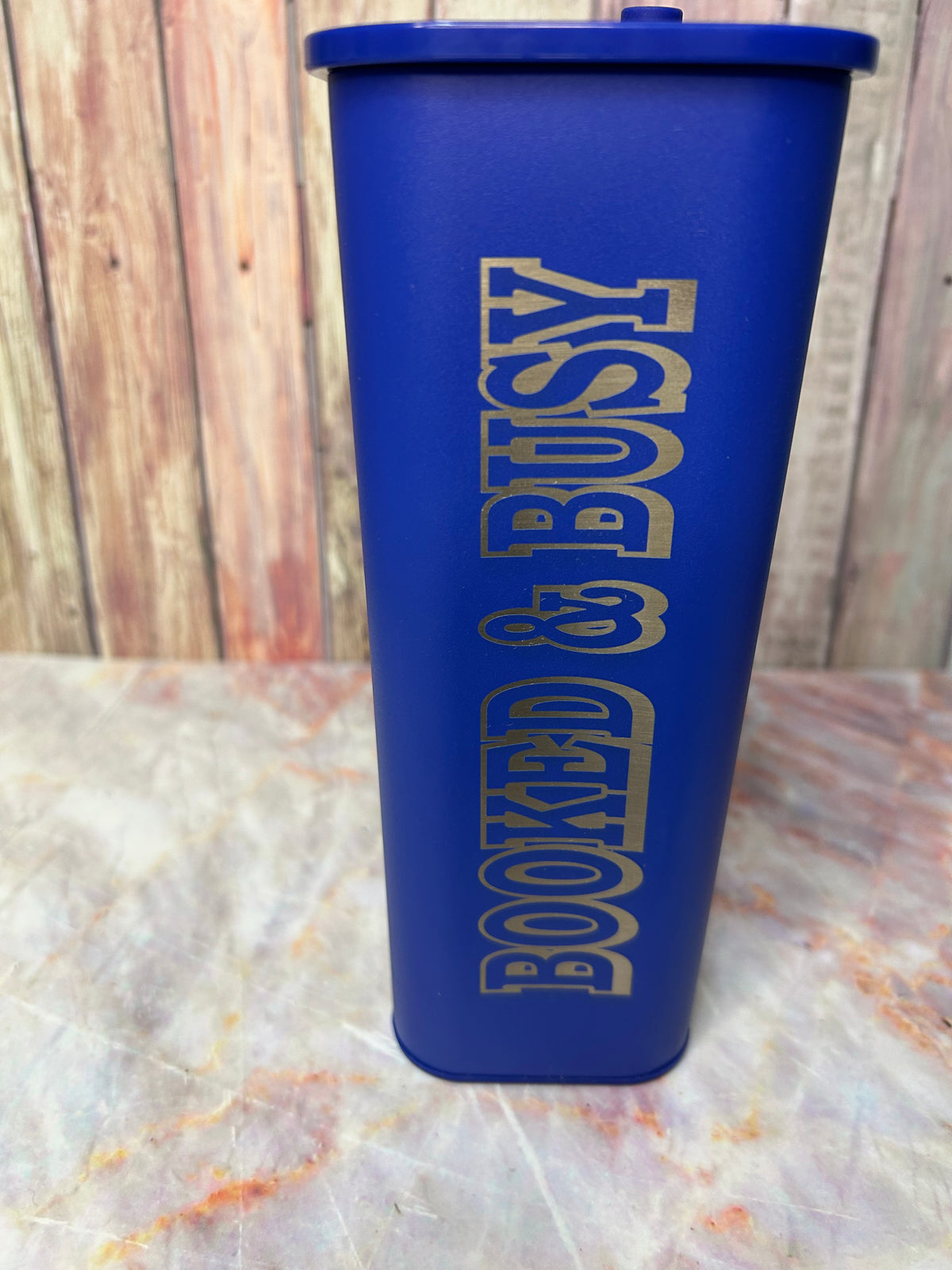 20oz Square Tumbler - Booked & Busy