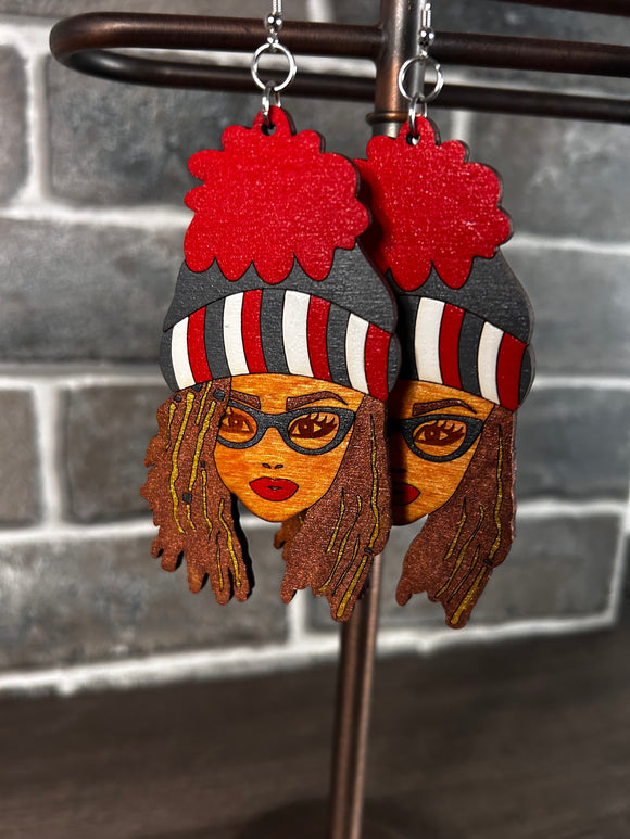 Earrings - Jessie Mae Winter Hat - Available In 2 Colors