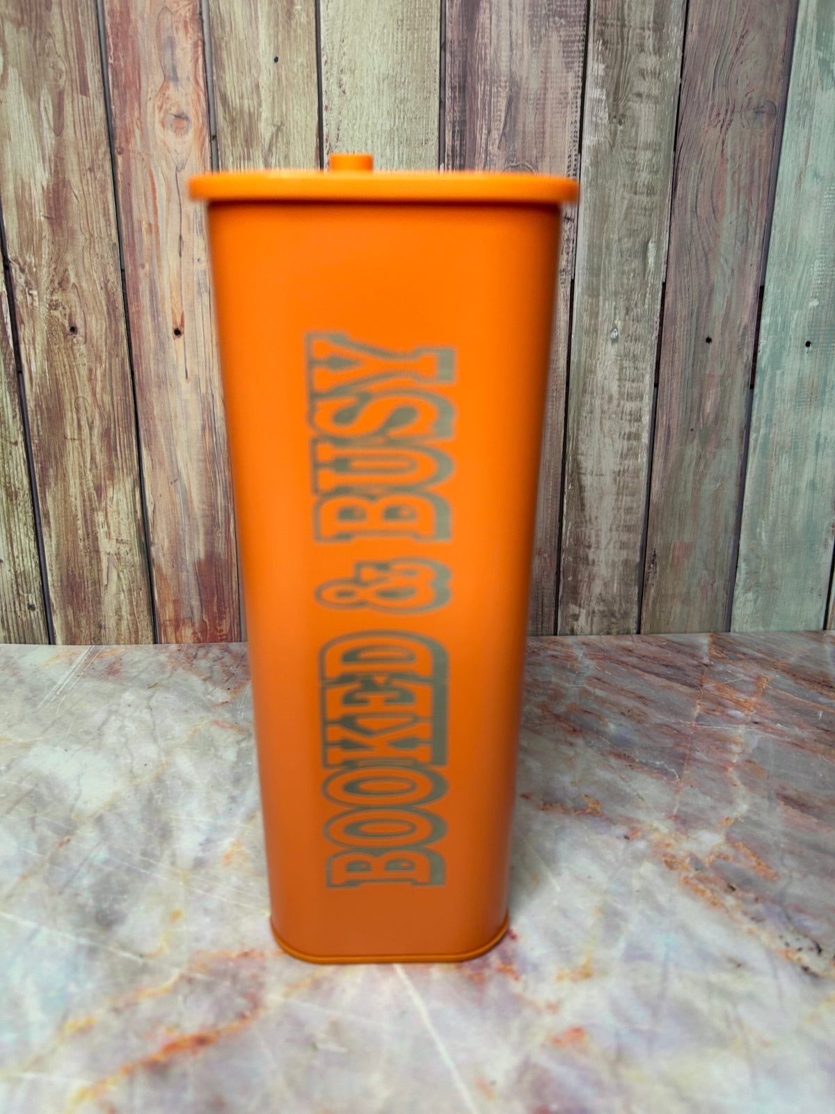 20oz Square Tumbler - Booked & Busy