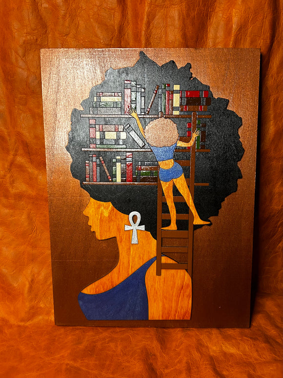 Wall Art - Sis With Books On Her Mind