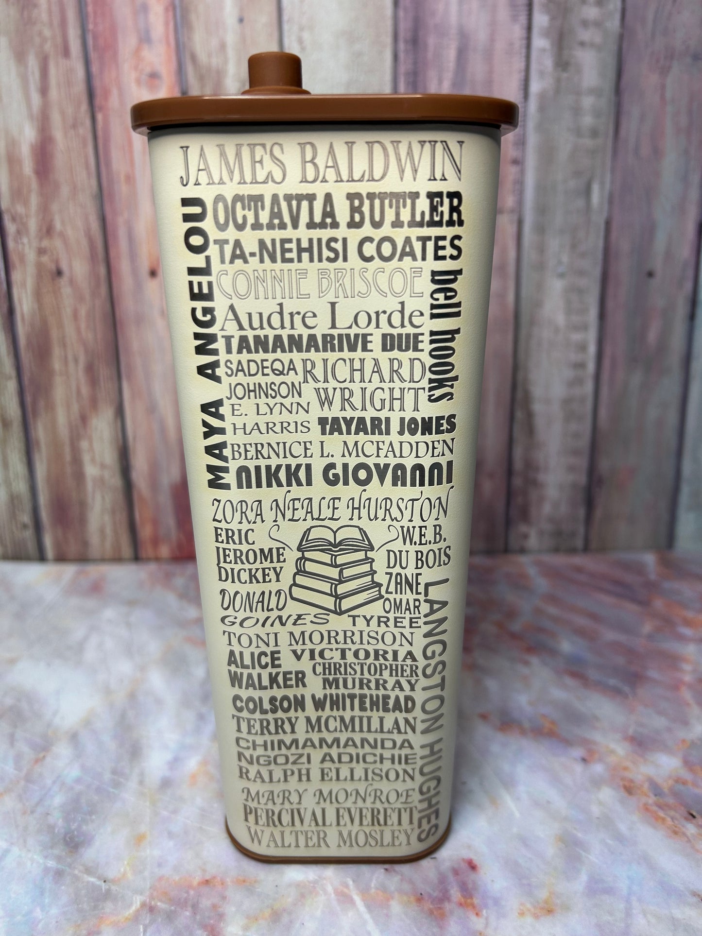 20oz Square Tumbler - Booked & Busy