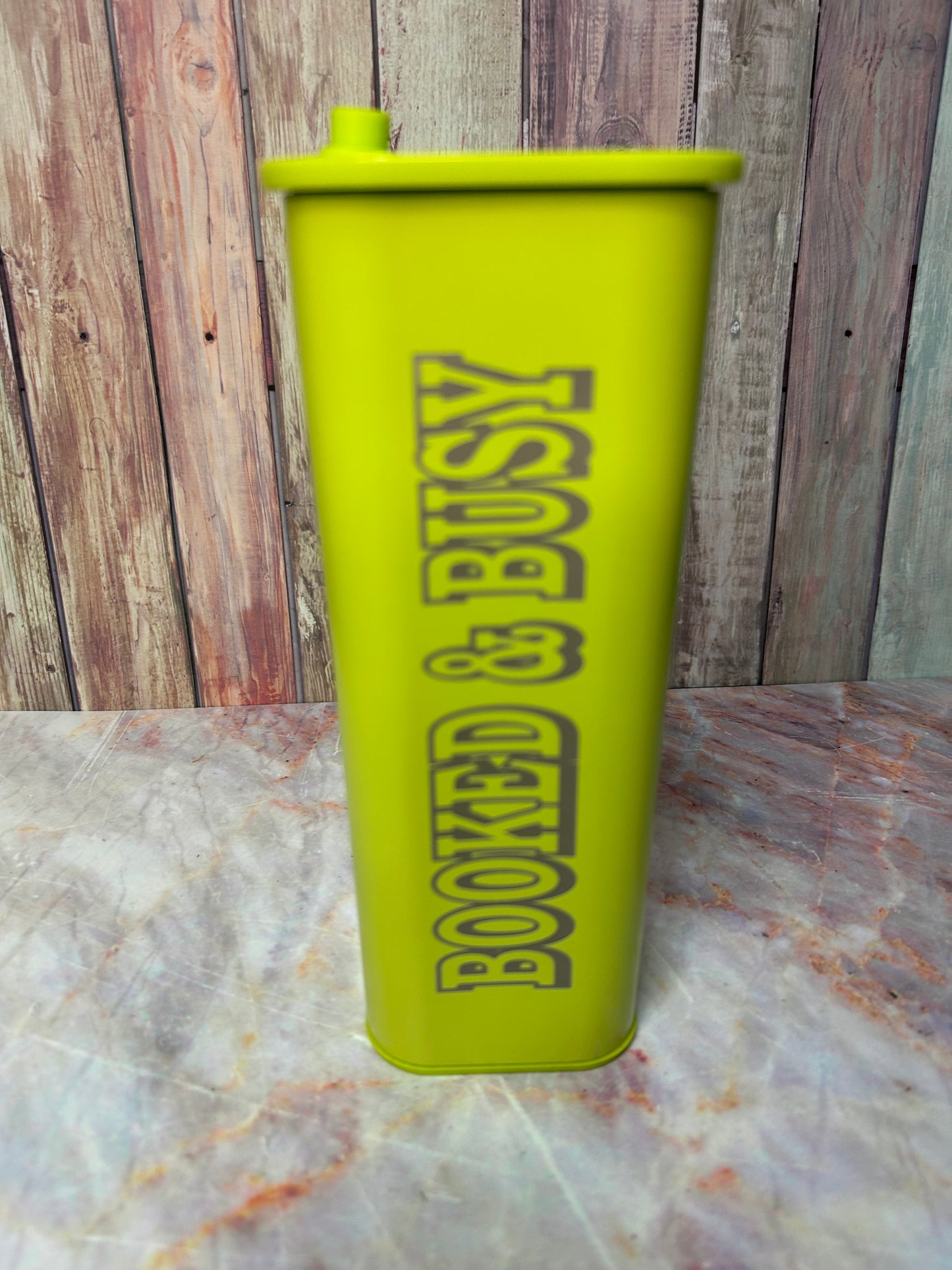 20oz Square Tumbler - Booked & Busy