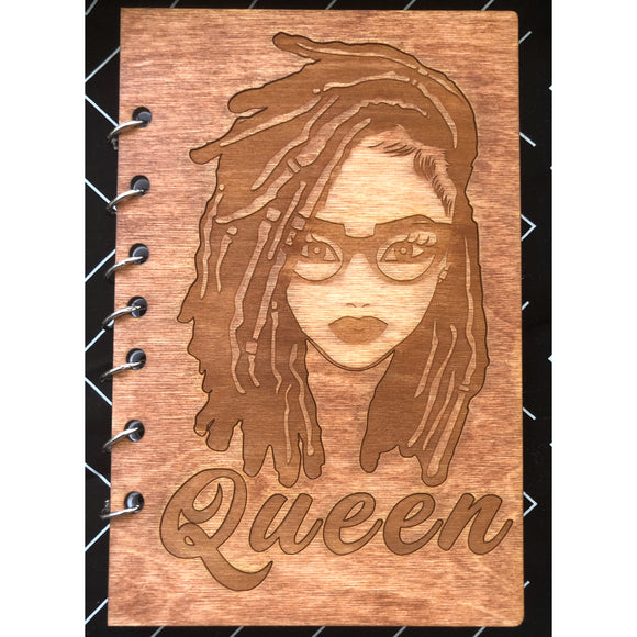Refillable Wooden Journal - Queen