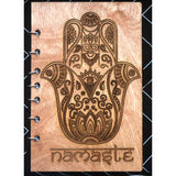 Refillable Wooden Journal - Namaste