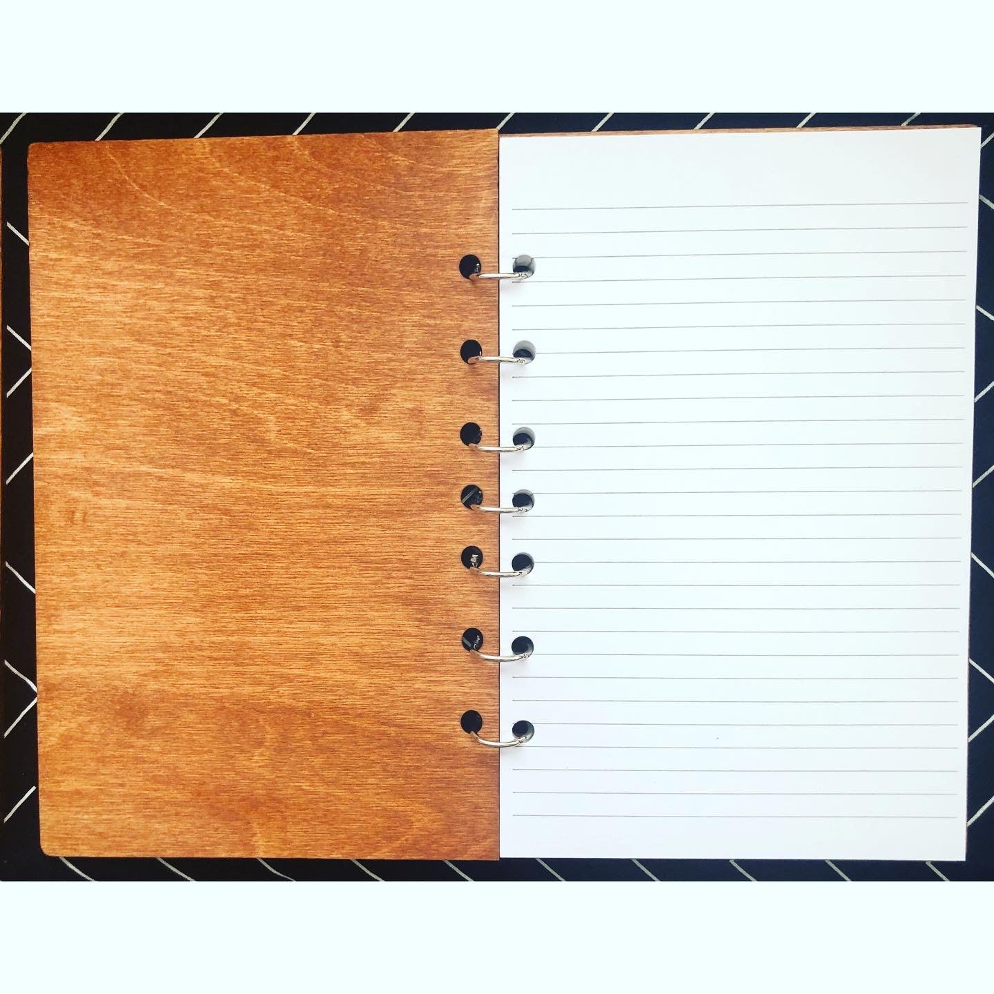 Refillable Wooden Journal - Namaste