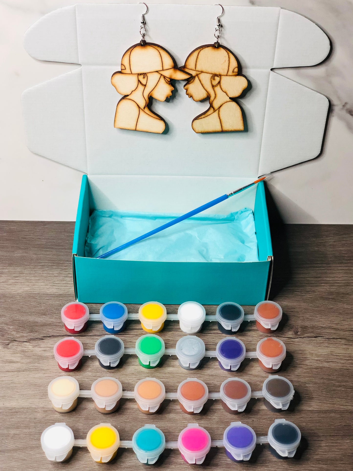DIY Take-N-Paint Earrings - Bri Dad Cap