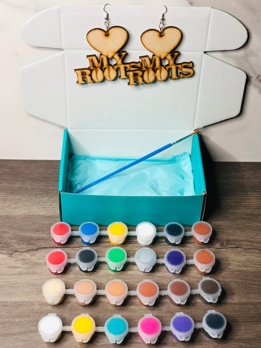 DIY Take-N-Paint Earrings - Heart My Roots