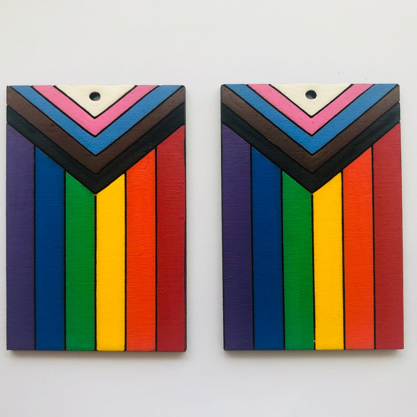 Earrings - Progress Flag