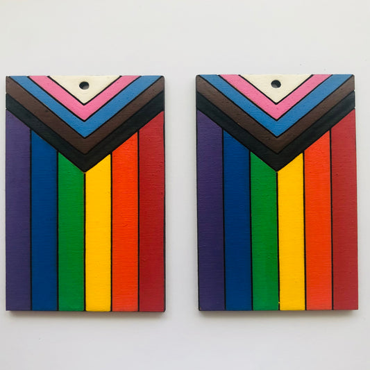 Earrings - Progress Flag