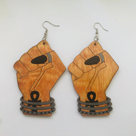 BP Fist Earrings