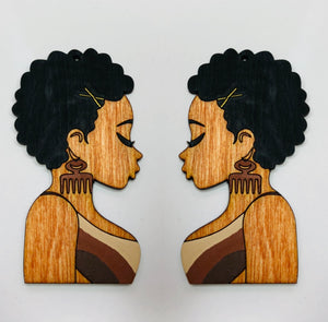 Earrings - Ebony Brown