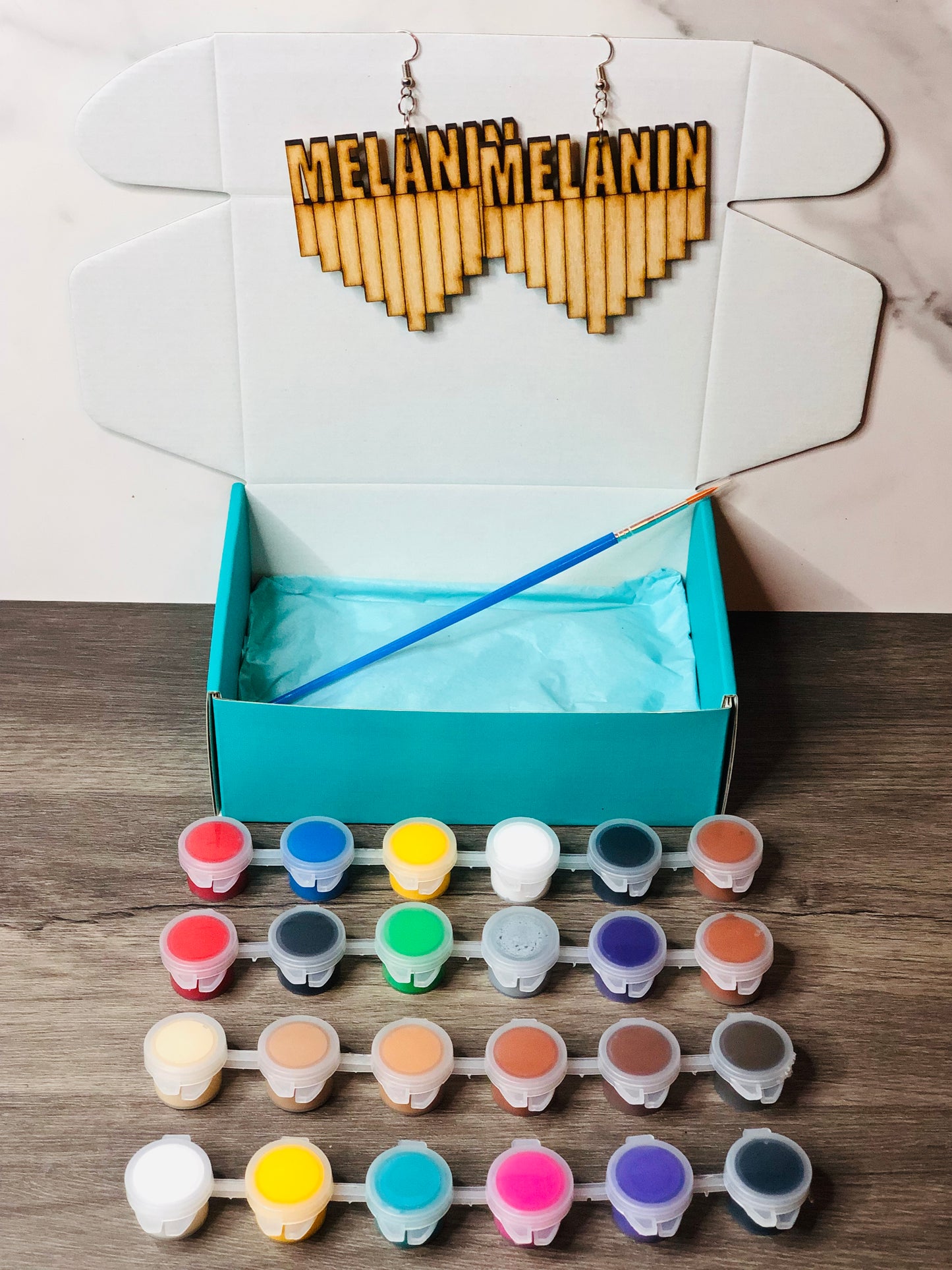 DIY Take-N-Paint Earrings - Melanin Shades