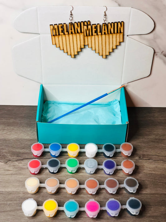 DIY Take-N-Paint Earrings - Melanin Shades