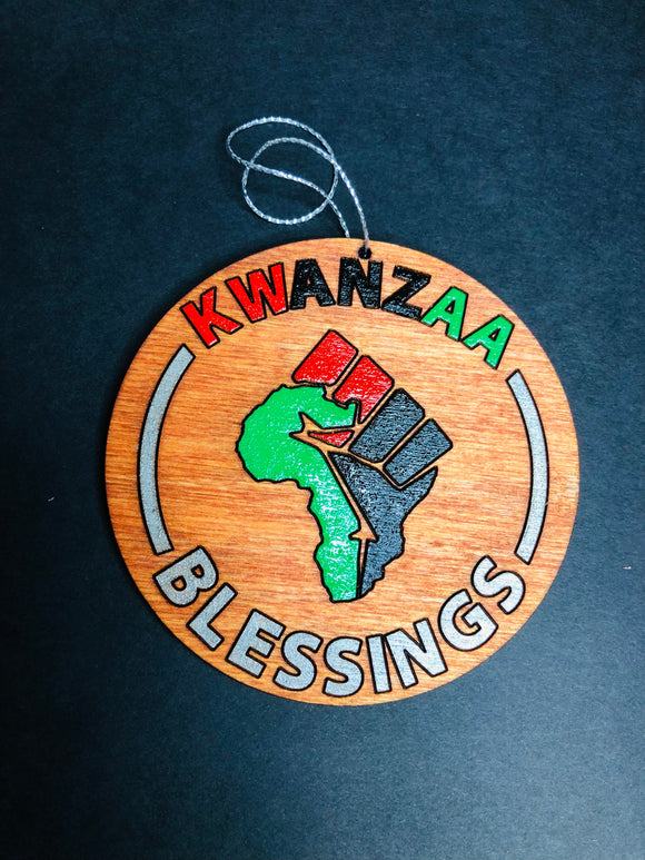 Holiday Ornament - Kwanzaa Blessings