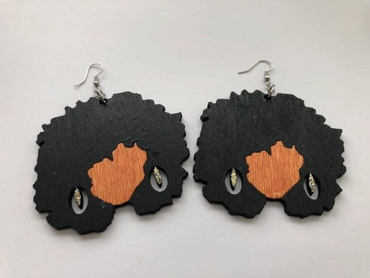 Earrings - Afro Diva (Silver)