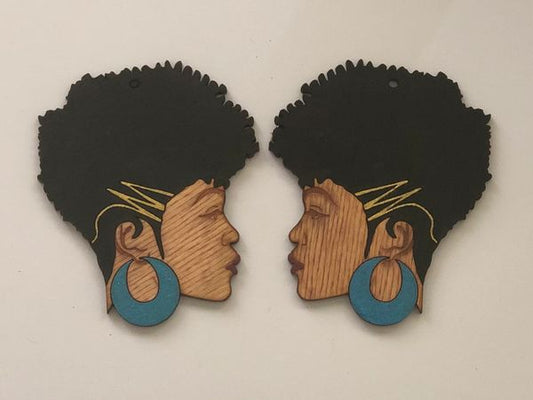 Earrings - Sheletha (Black Hair)