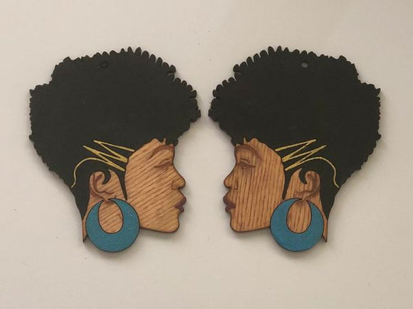 Earrings - Sheletha (Black Hair)